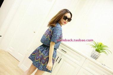 欧美风上衣短裙图片,短裙上衣，演绎时尚简约魅力